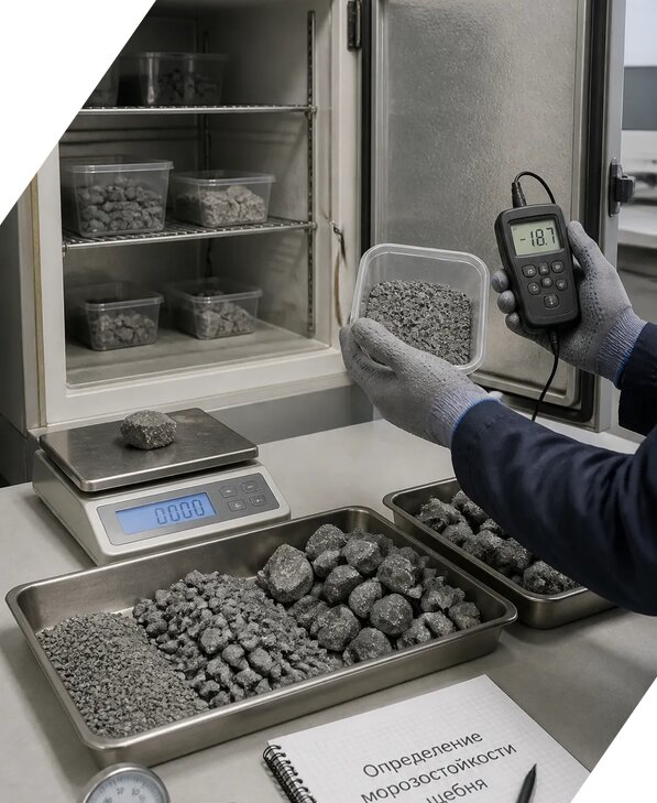 Определение морозостойкости щебня в Биробиджане от 3548 р. | ЭкспертизаРоссия
